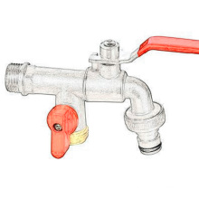 High quality Brass double handle bibcock tap valve injecteur dci valves boat